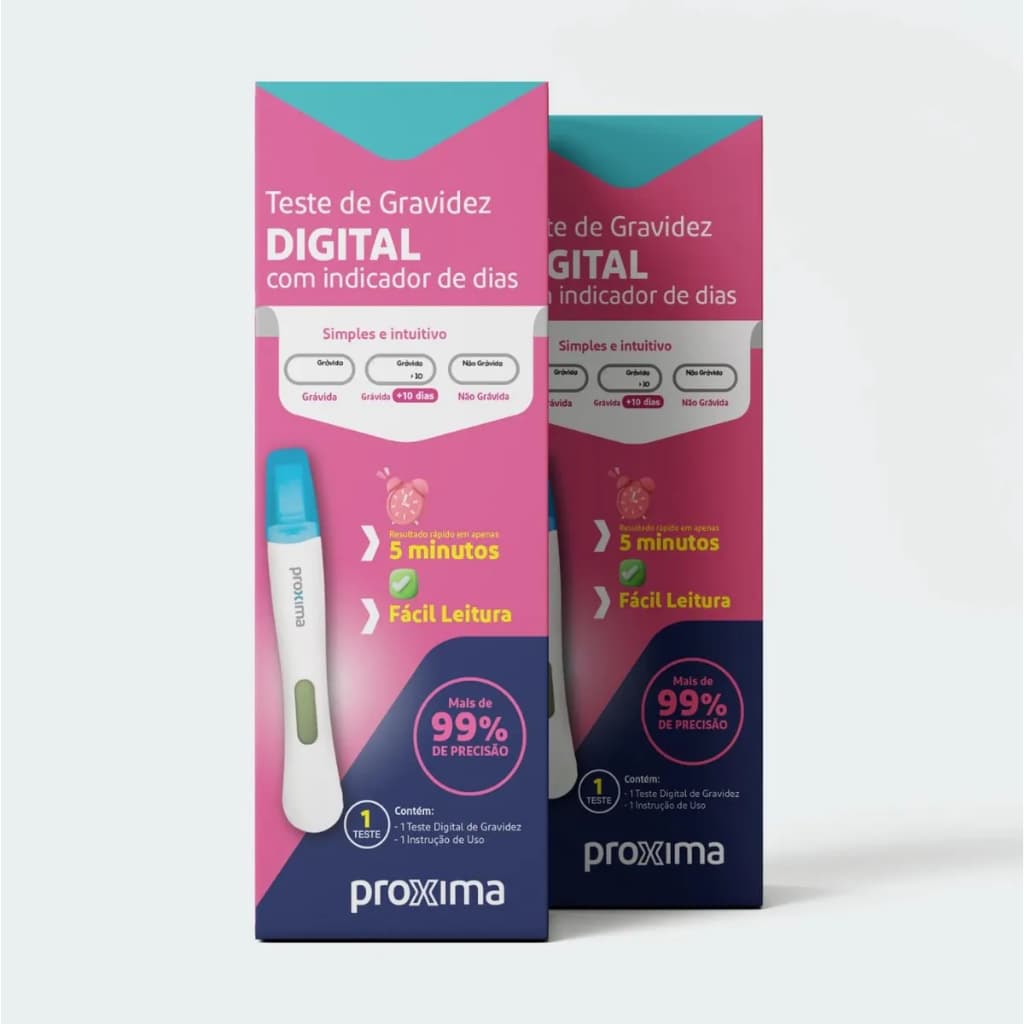 Teste de Gravidez Digital COM Indicador de dias 01 Unidade