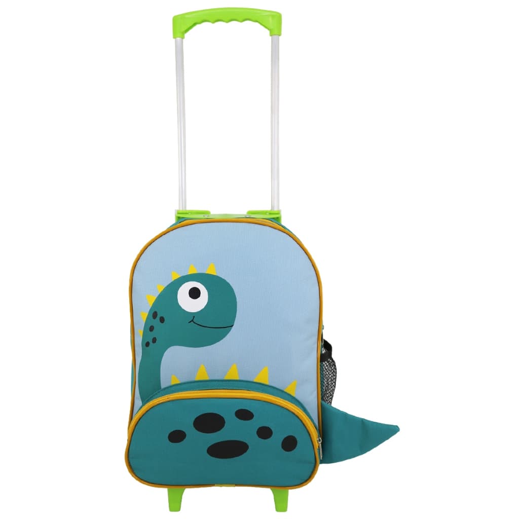 Mochila Infantil Com Rodinhas Escolar Menino Menina Dinossauro Gato Preto Gato Rosa Reforçada 12L