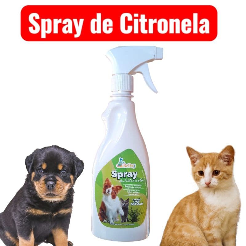 Spray de Citronela Repelente e Higiene para Cachorro e Gato - 500ml –Be Dog