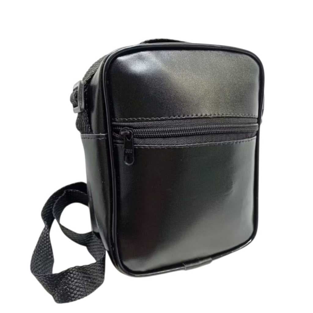 Bolsa Shoulder lateral de lado courinho com zíper Bag unissex