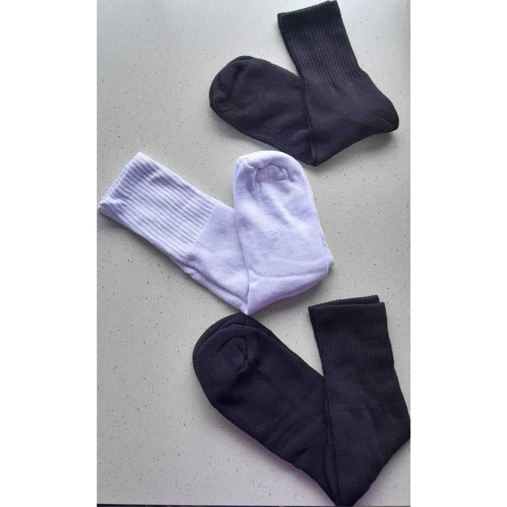 Kit de 3 meias femininas cano longo sortidas 34 ao 38