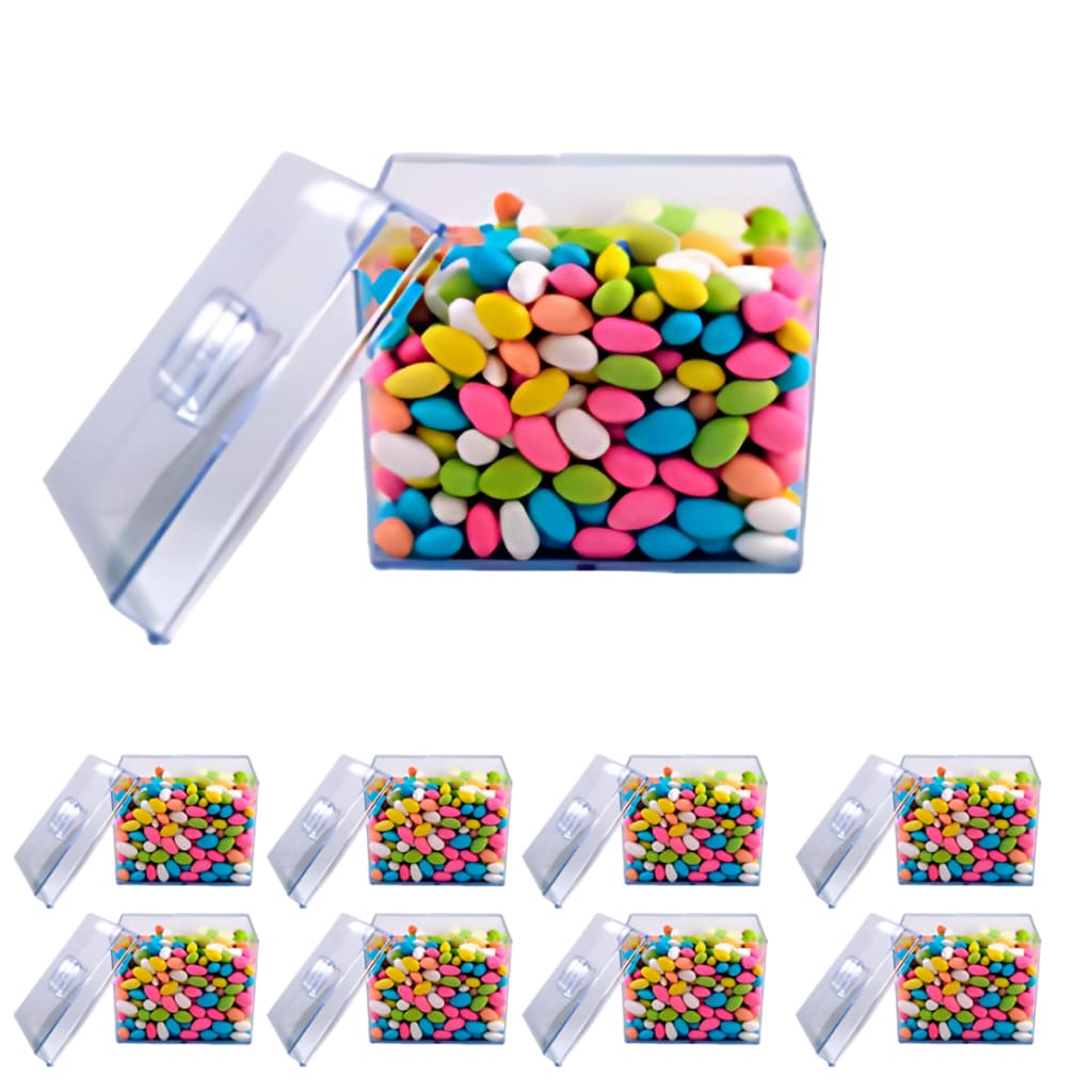 KIT 6 POTES ACRILICO PARA CEREAIS E MANTIMENTOS 1,5 LITROS + 2 POTES 3,3 LITROS