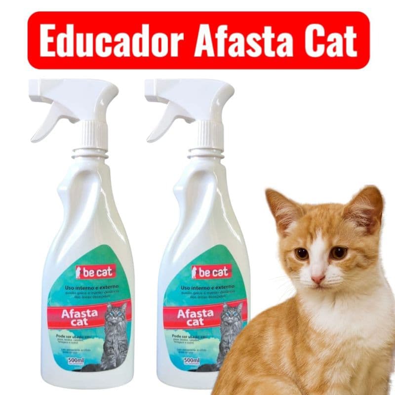 Kit 2 Educadores Repelente para Gatos Afasta Cat - 500ml Cada -Be Dog