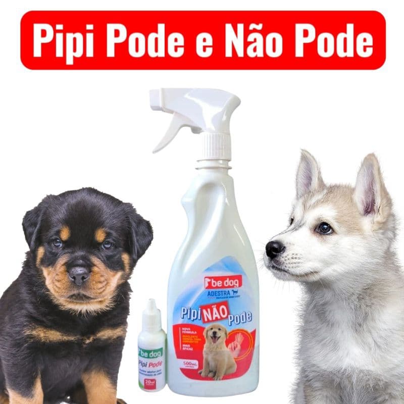 Pipi Pode 500ml + Pipi Não pode 20ml – Xixi Adestramento/Educador para Cachorros – Be Dog.