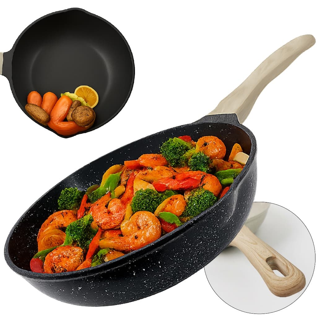 Panela Frigideira Cerâmica Antiaderente Fogão Cooktop Indução E Gás Linha Premium