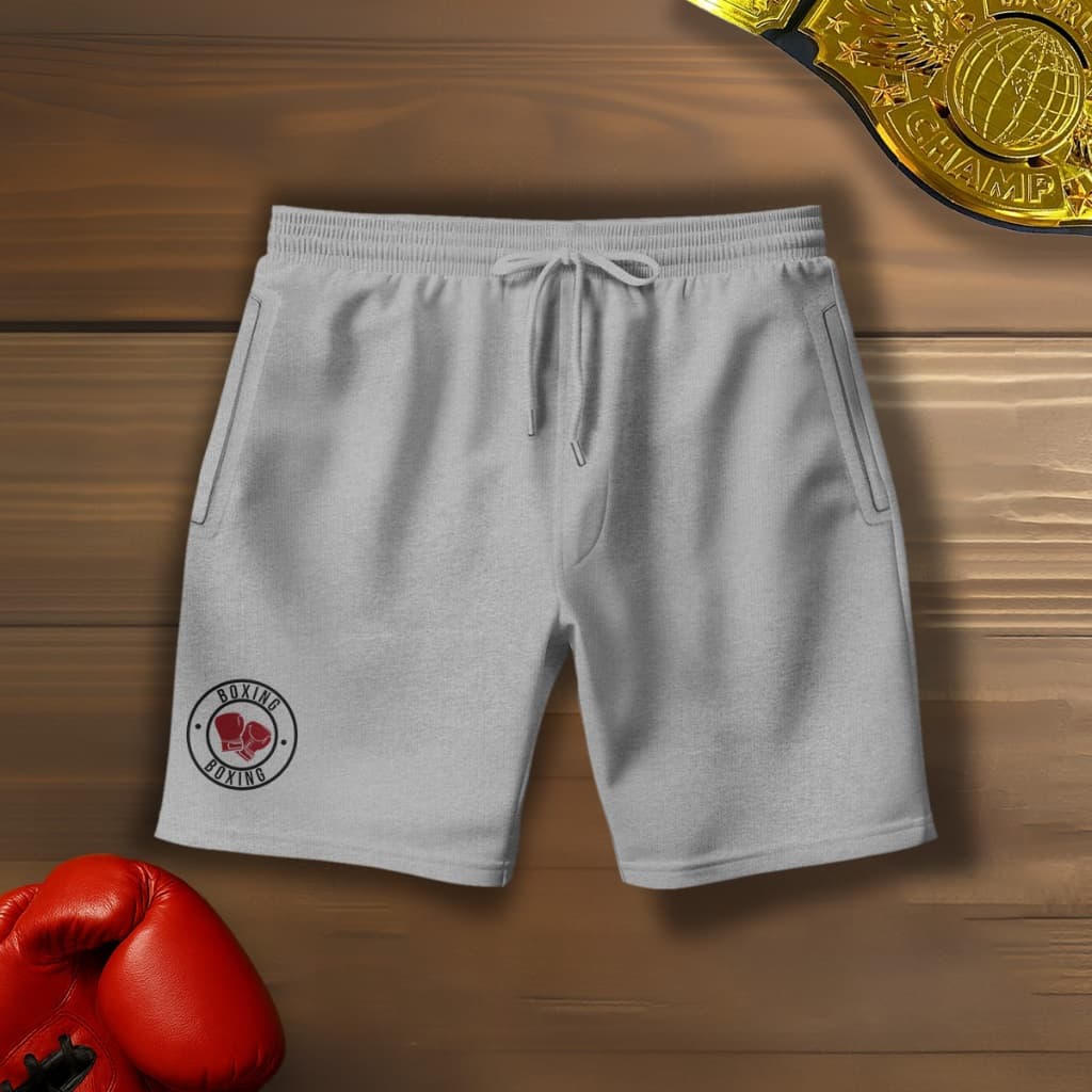 Bermuda Moletom The Boxing Short Treino Boxe Casual com Bolso Atrás