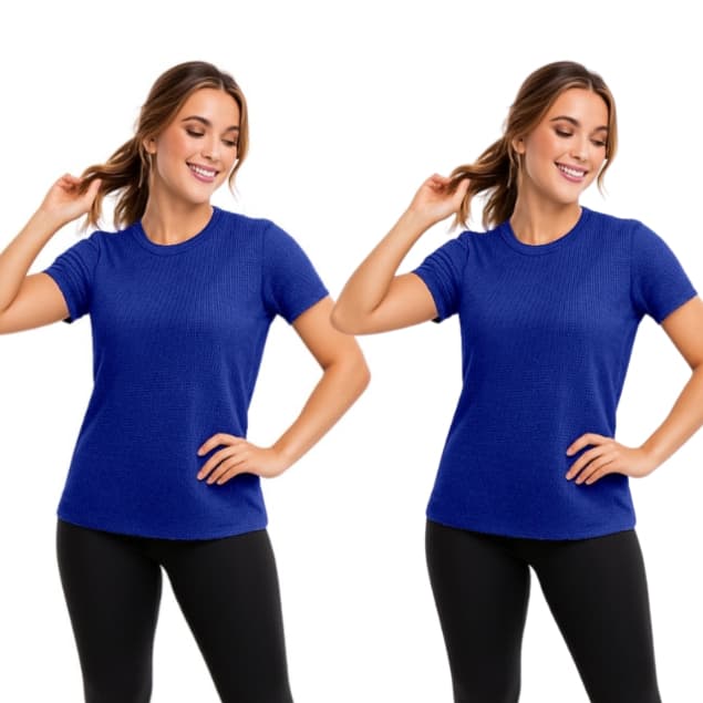 Kit 2 Camiseta Dry Fit Feminina Fitness Secagem Rapida