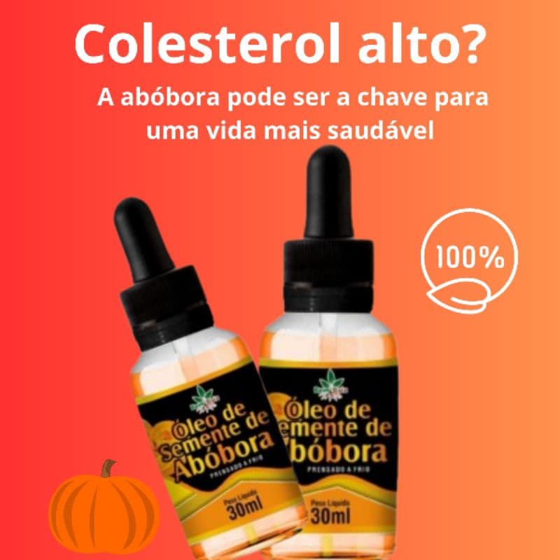 Óleo Natural de Semente de Abóbora 30ml | Bem-Estar Masculino
