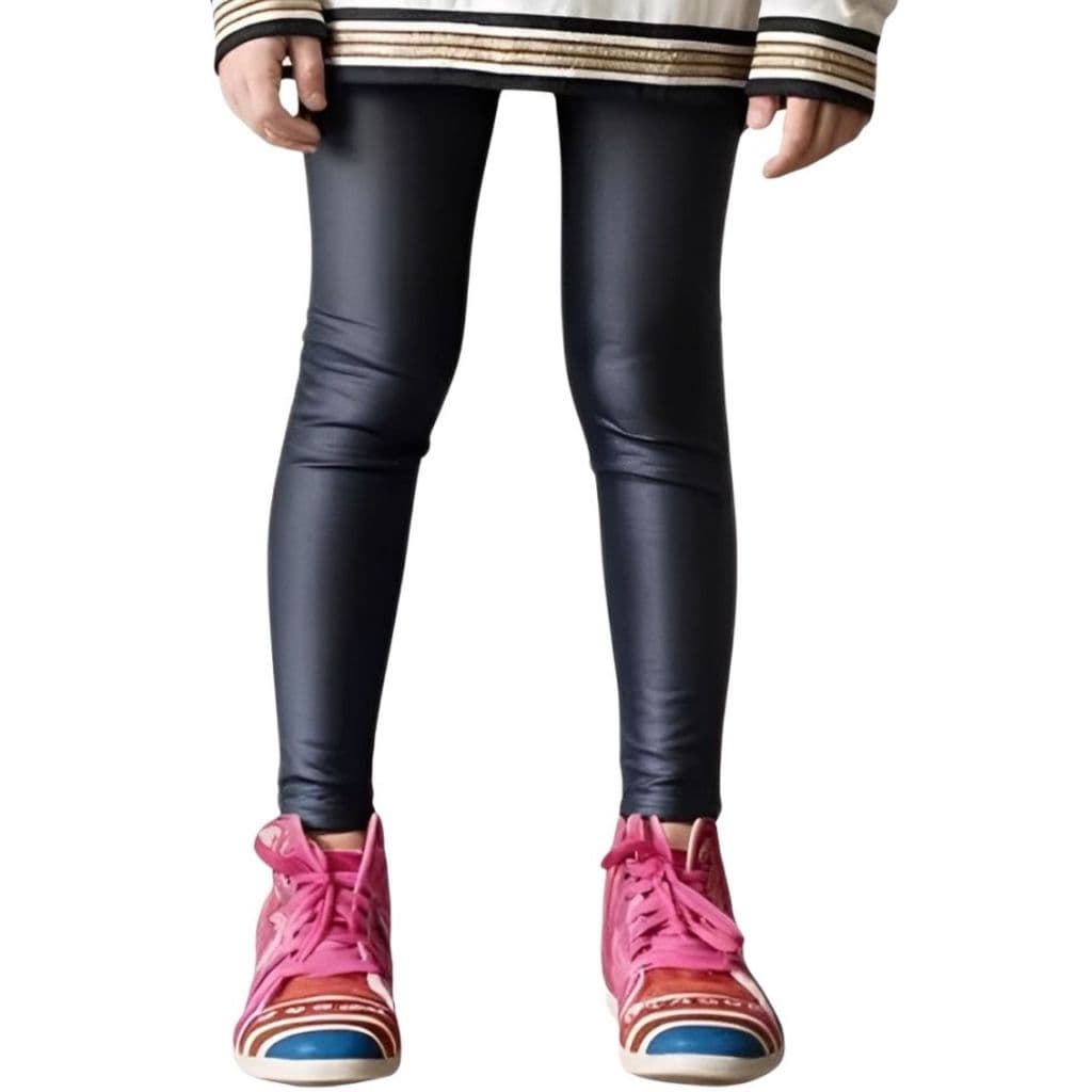 Legging Infantil CIRRE PRETA PREMIUM      Calça Legging Menina Brilhosa      CCKIDS