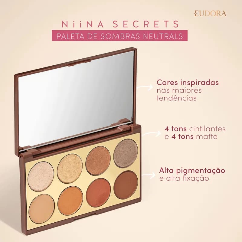 Sombra para olhos Paleta Niina Secrets Neutrals 5,6g