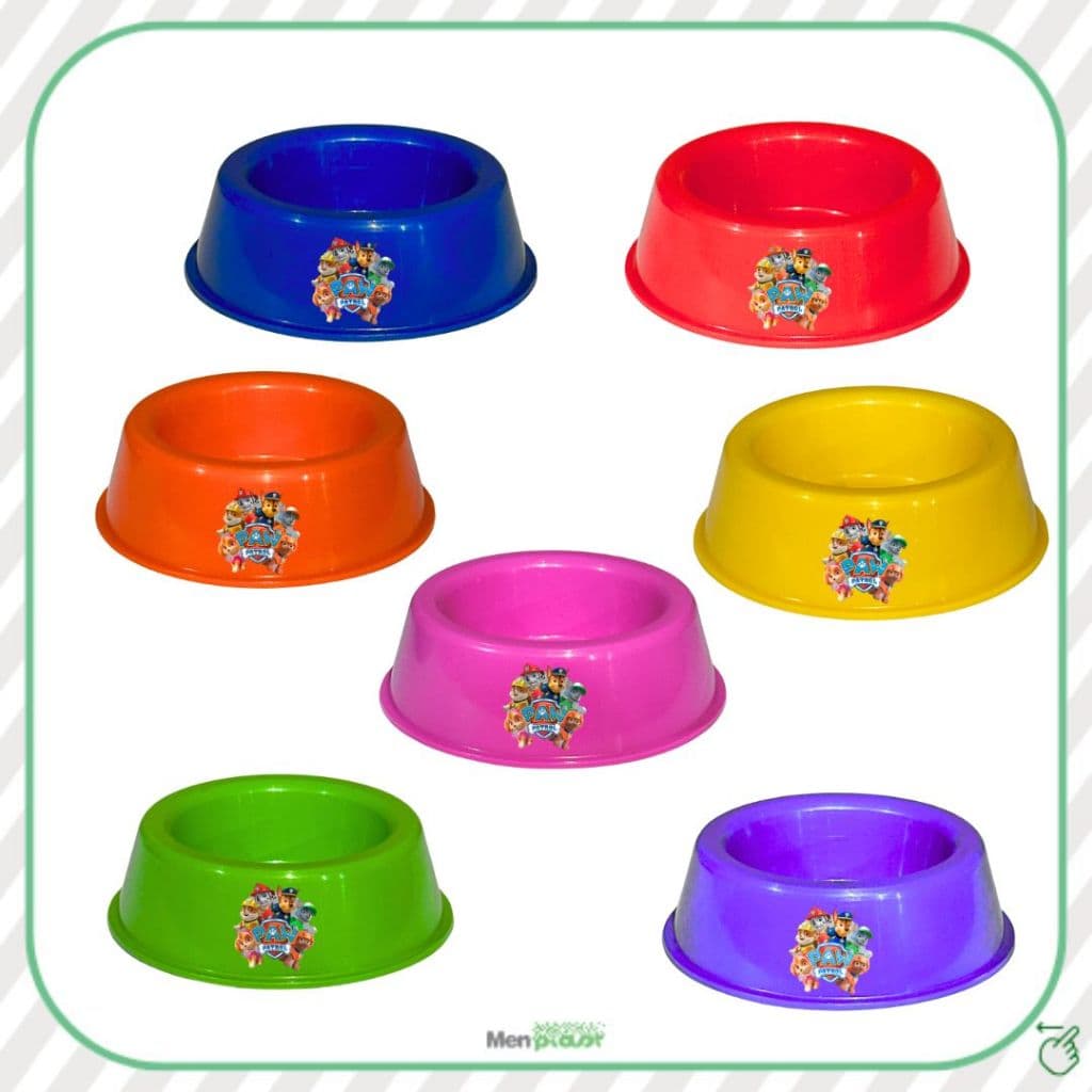Kit 21un - Comedouro Hamster Patrulha Canina - Lembrancinha/Decoração Festa Infantil - Com Adesivo