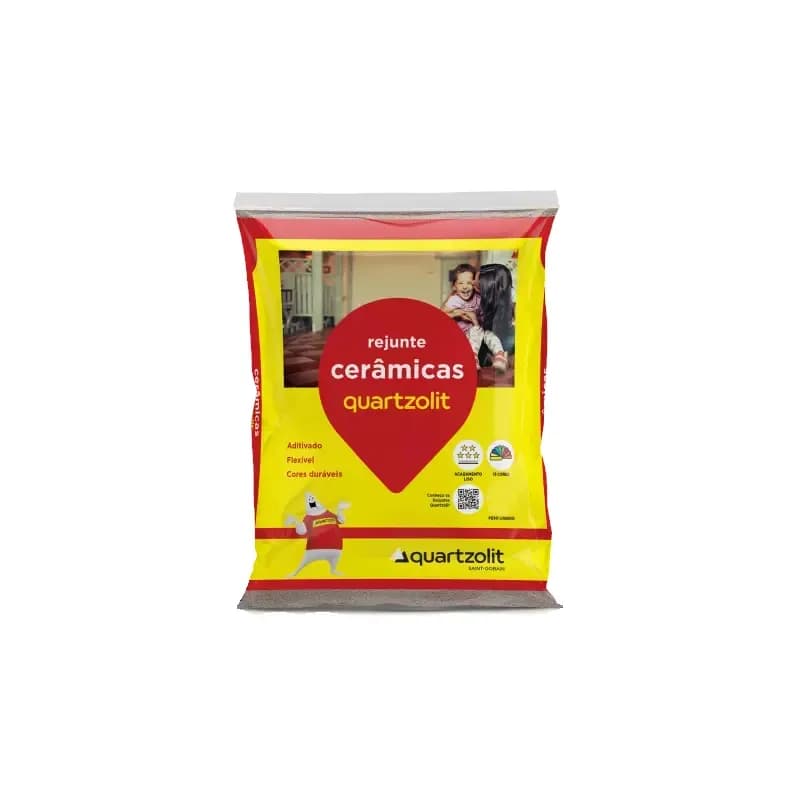 Rejunte Quartzolit 1kg, branco-cinza artico-cinza platina-preto grafite-marrom cafe-beje