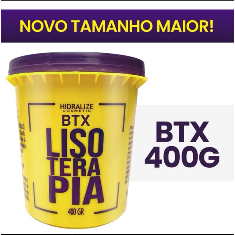 Mascara BTX Capilar Sem Formol Lisoterapia Dos Fios 400g Hidralize Super Resultado