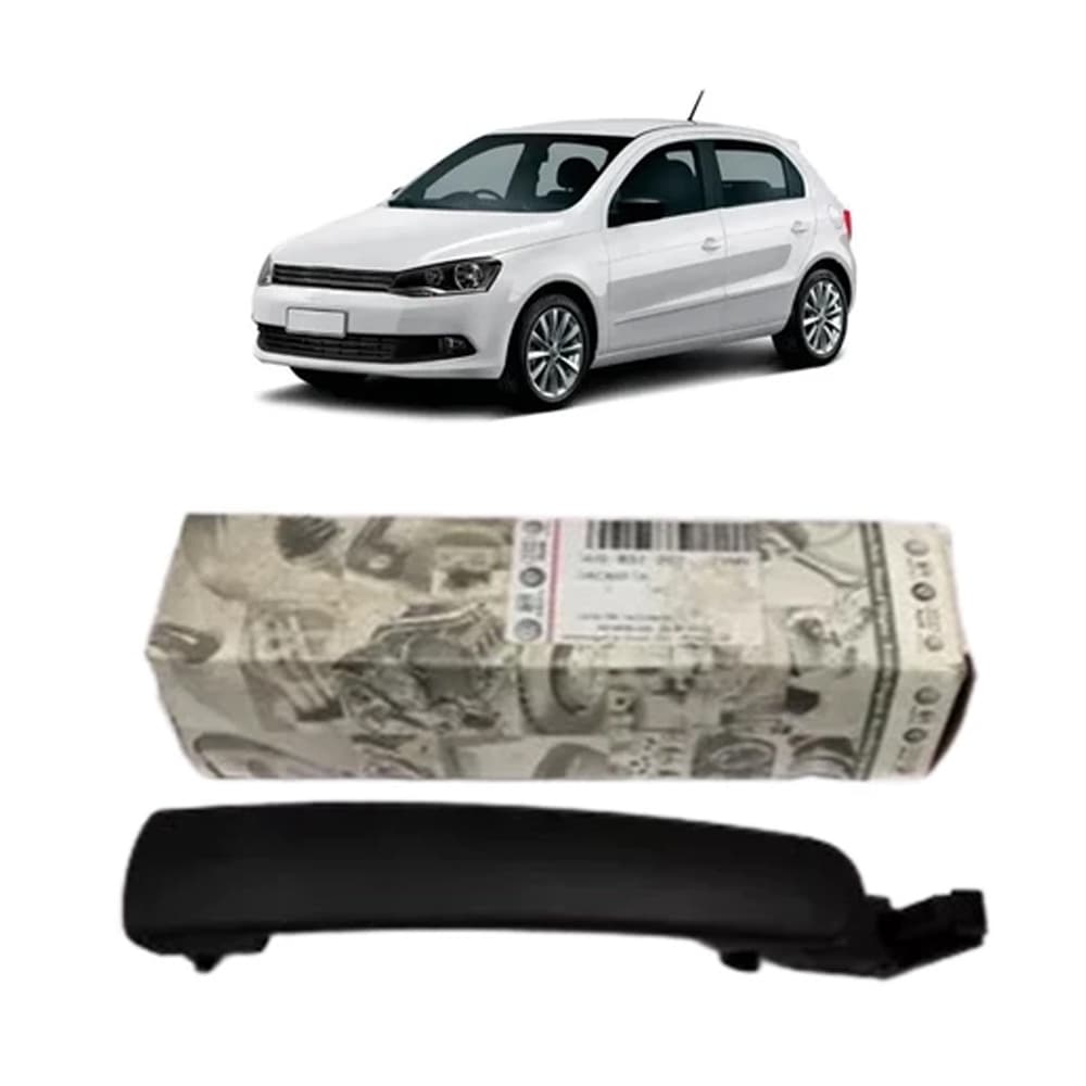 Maçaneta puxador Externo Vw Preta Voyage Gol Saveiro G5 G6 G7 G8 Original Nova