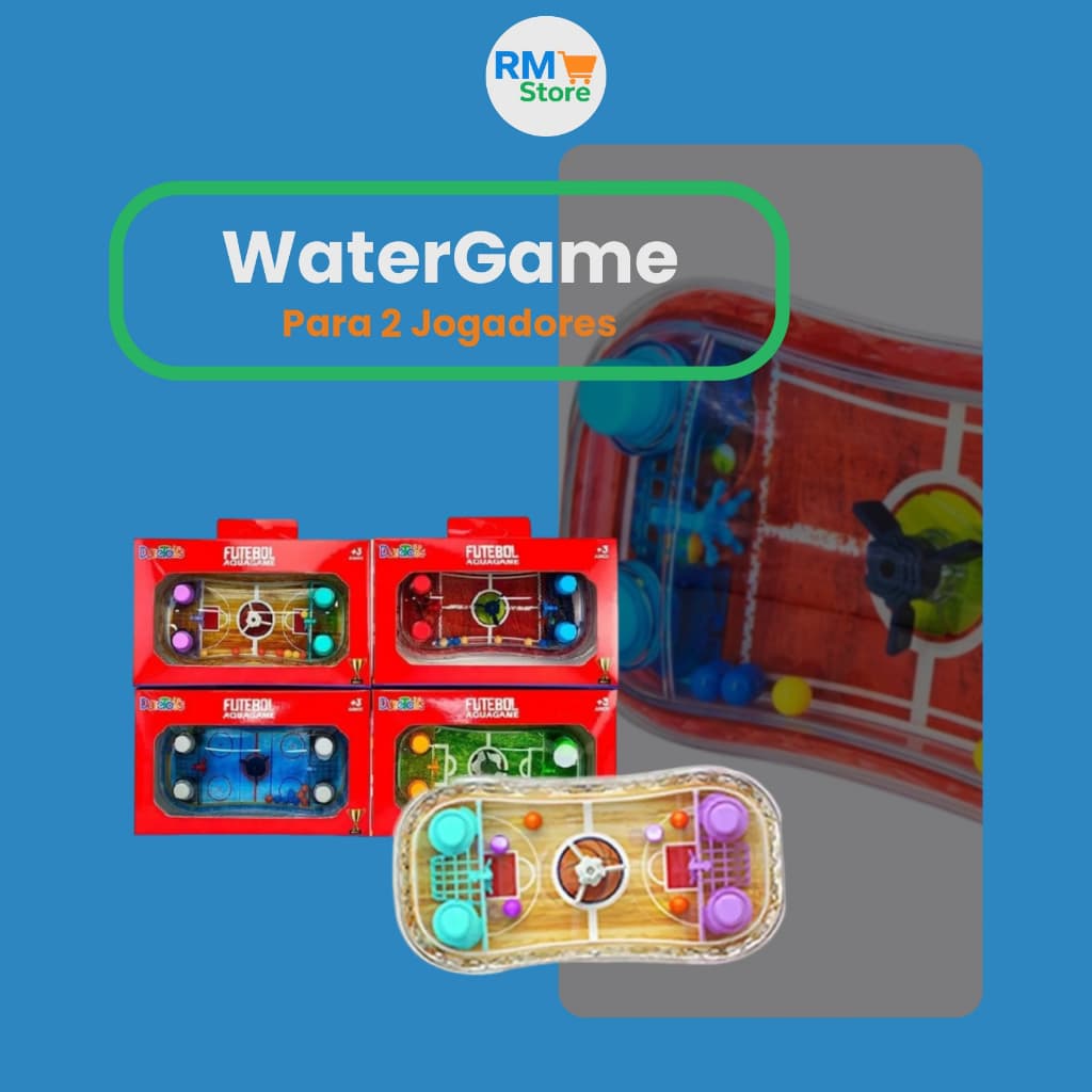 Brinquedo WaterGame 2 Jogadores – Futebol, Basquete, Tênis e Hockey