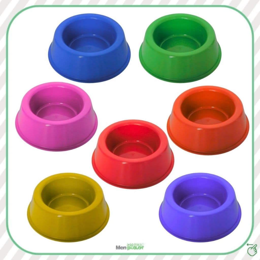 Kit 7 Unidades - Bebedouro Comedouro Tigela Hamster 65ml Cores Patrulha Canina
