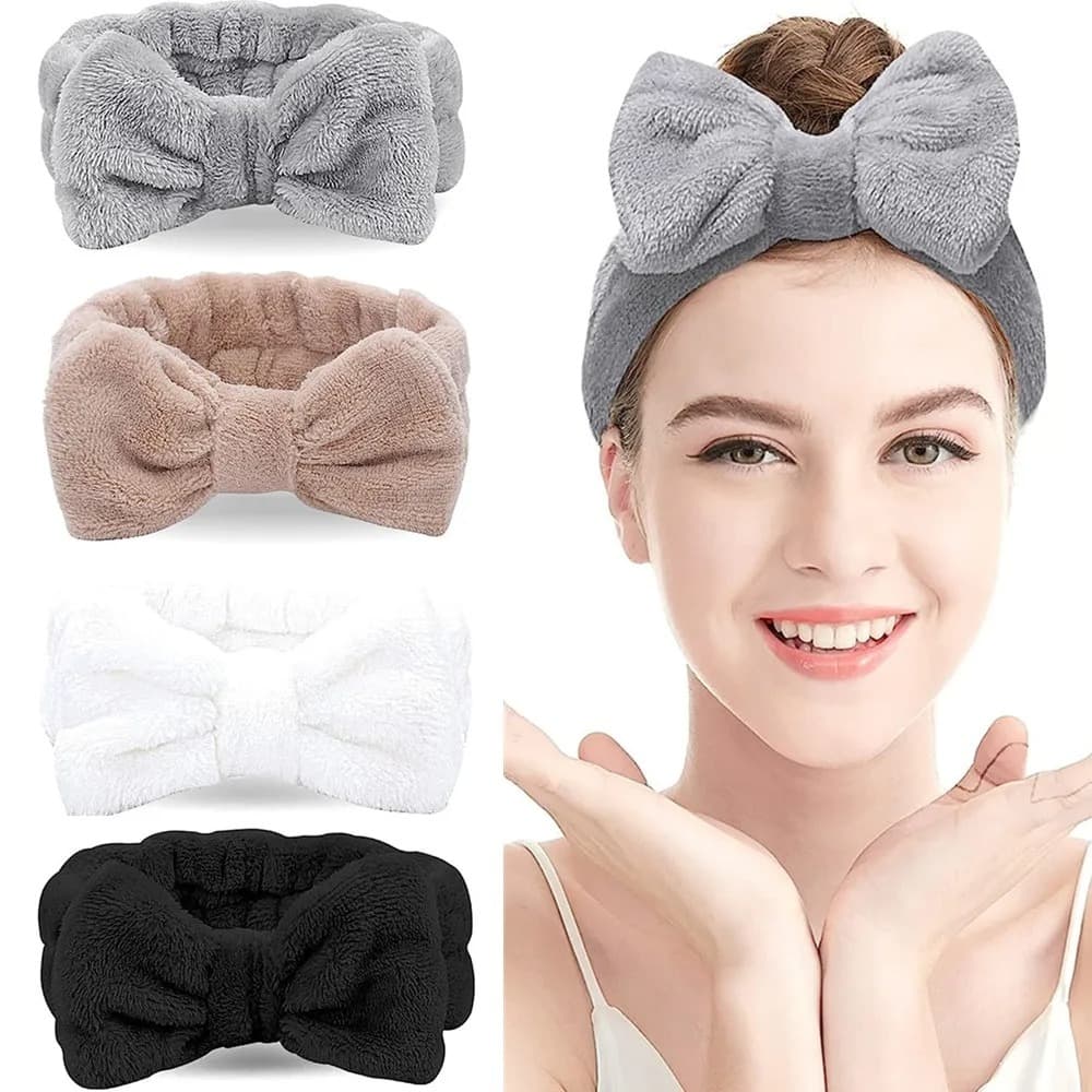 Faixa de Laço Maquiagem Makeup Tiara Cabelo Rosto Limpo faixa para maquiagem Skin Care