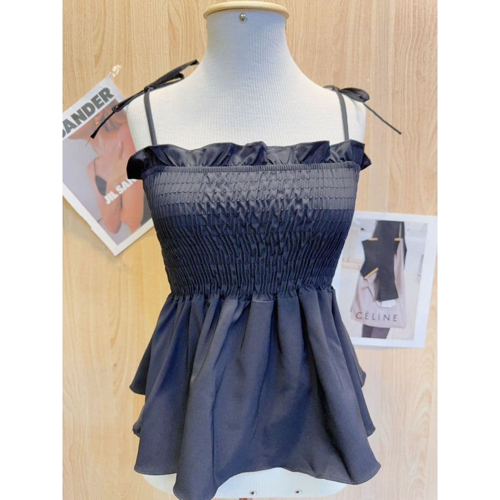 Cropped Feminino com Babados Elastico COnfortavel Moda Verao