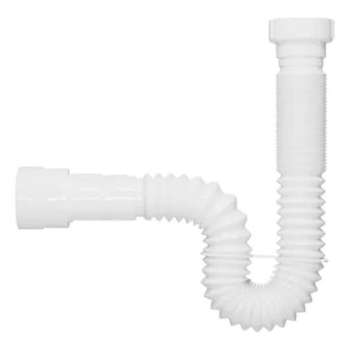 Sifão Tubo Extensivo Universal Corrugado Branco Blukit