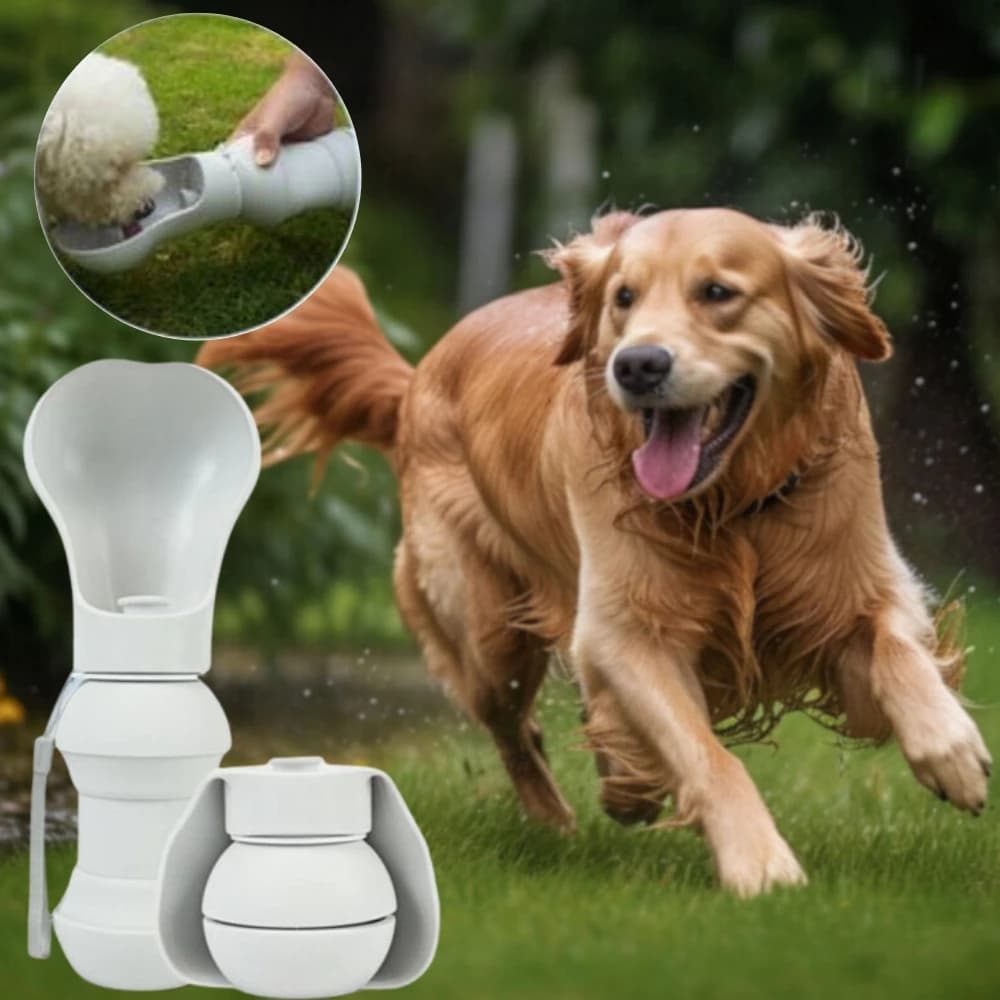 Bebedouro Portátil Para Pets Silicone até 300ml, Cachorros gatos Caminhadas Carregar Prático