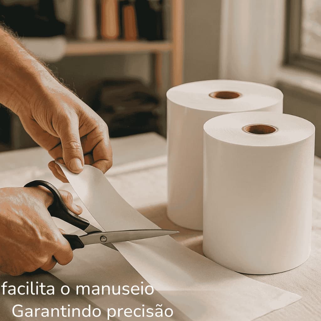 Entretela Tecido rolo 2m x 30cm para Bordado Costura Artesanato