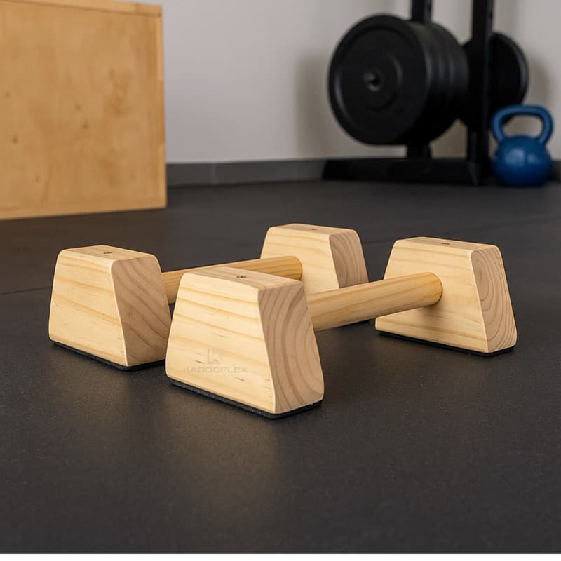 Paralelas de chão Parallettes Calistenia Crossfit Exercícios Fitness