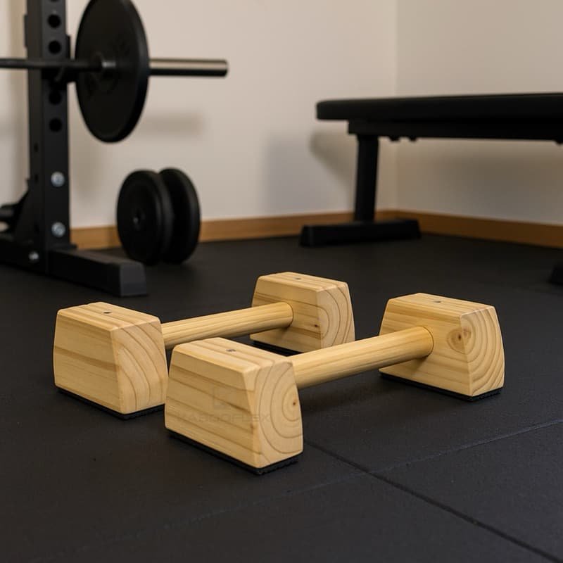 Barras de Flexão Calistenia Crossfit Barras Paralelas de chão 30cm Parallettes