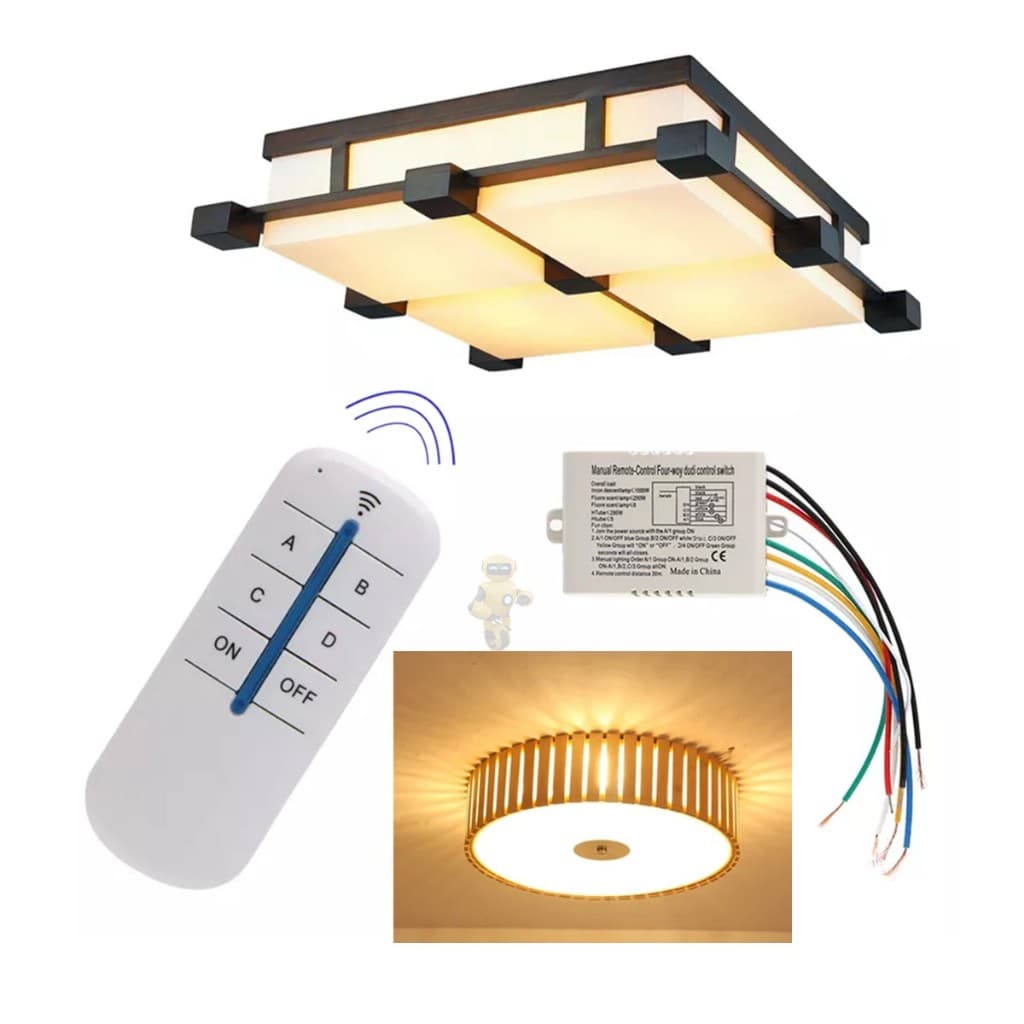 Interruptor Relé Inteligente 4 Vias Para Lampada de Led, Fita de Led com Controle Remoto Novo