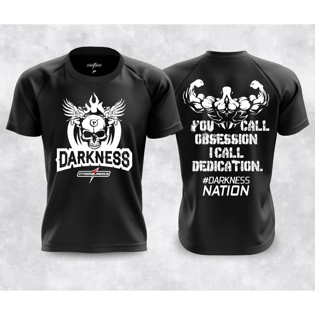 Kit Camisa ou Regata Dry Fit Darkness - Esportiva Treino Academia