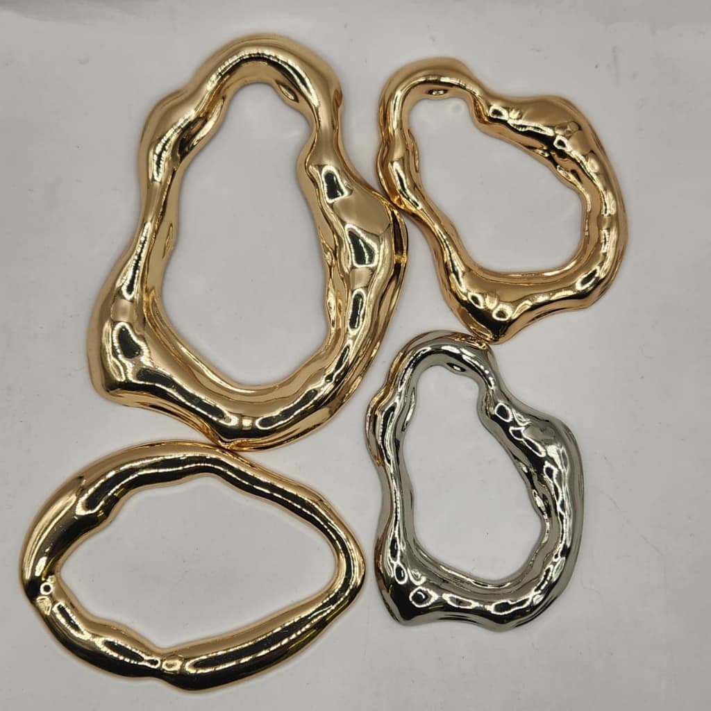 FIVELAS PASSANTES ORAGANICA METAL PARA CINTO ROUPA BIQUINI MODA GERAL