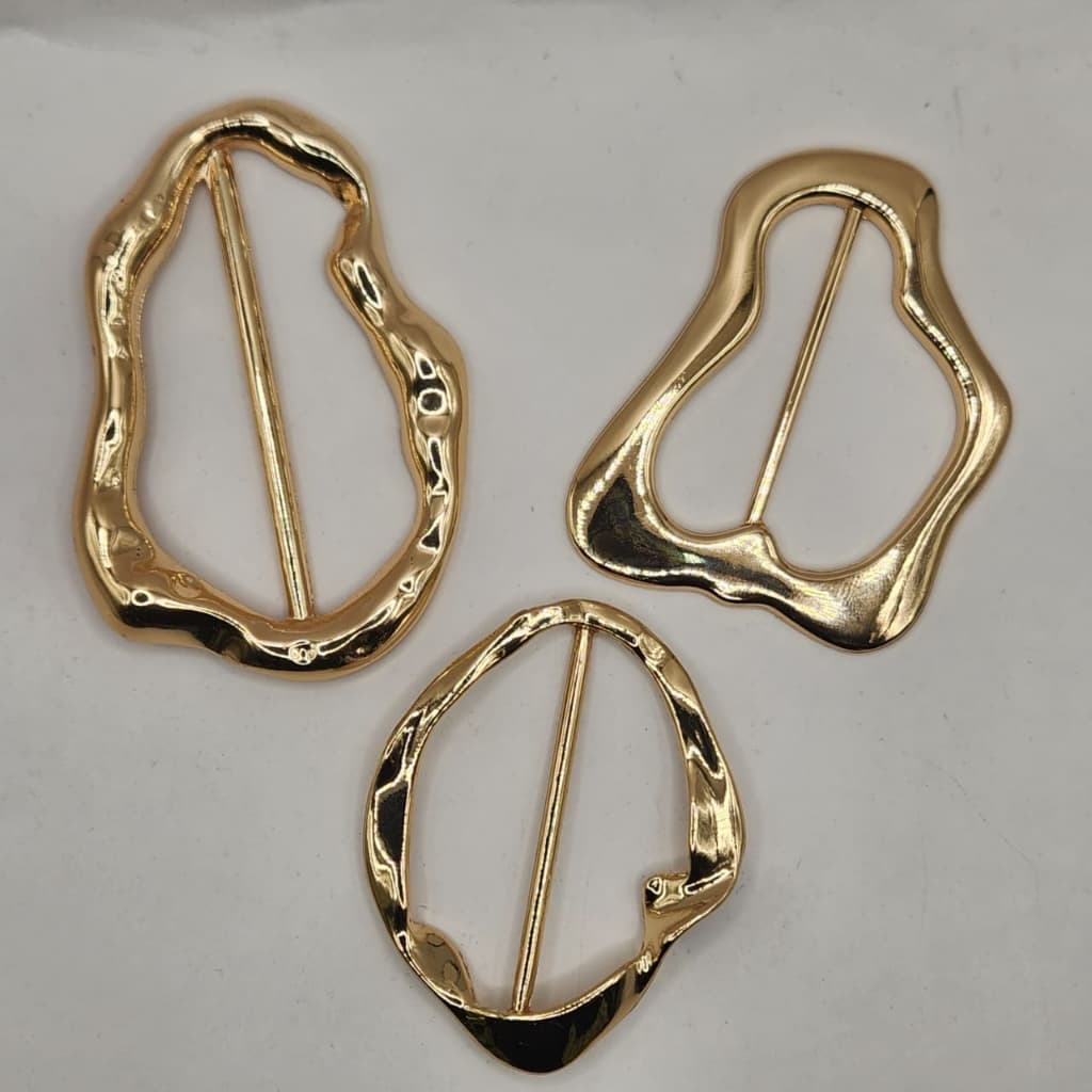 FIVELAS PASSANTES ORAGANICA METAL PARA CINTO ROUPA BIQUINI MODA GERAL