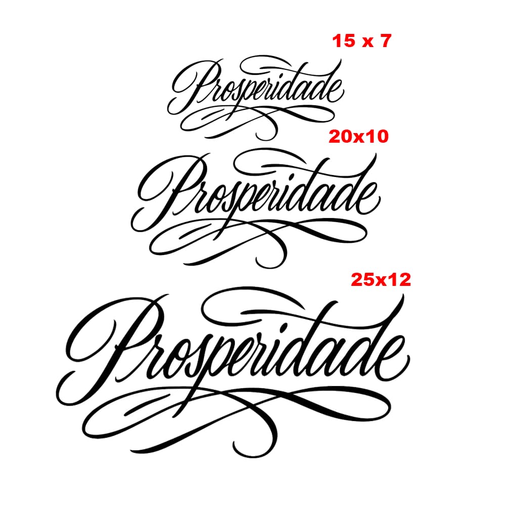 Adesivo PROSPERIDADE para carro moto bicicleta estilo osascorte frase exclusivo