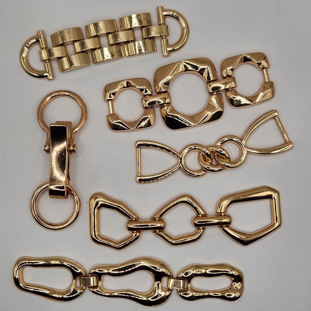 FIVELAS PASSANTES ORAGANICA METAL PARA CINTO ROUPA BIQUINI MODA GERAL