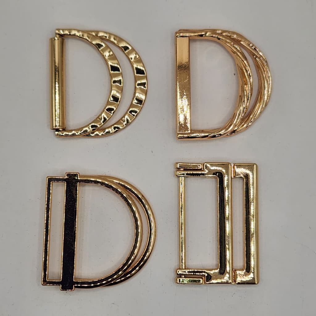 FIVELAS PASSANTES DUPLO ORAGANICA METAL PARA CINTO ROUPA BIQUINI MODA GERAL