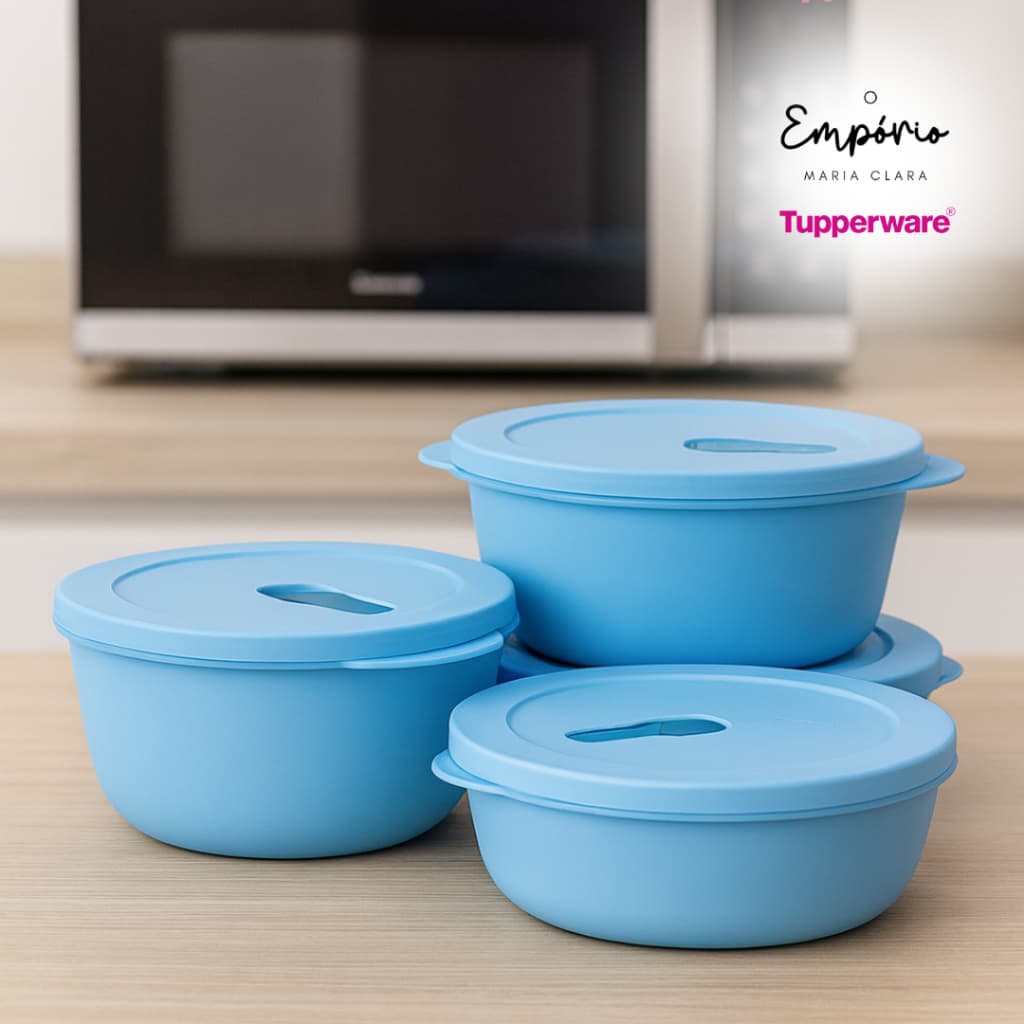 Tupperware Tigela Cristalwave Varios Tamanhos Perfeita Para Micro Ondas