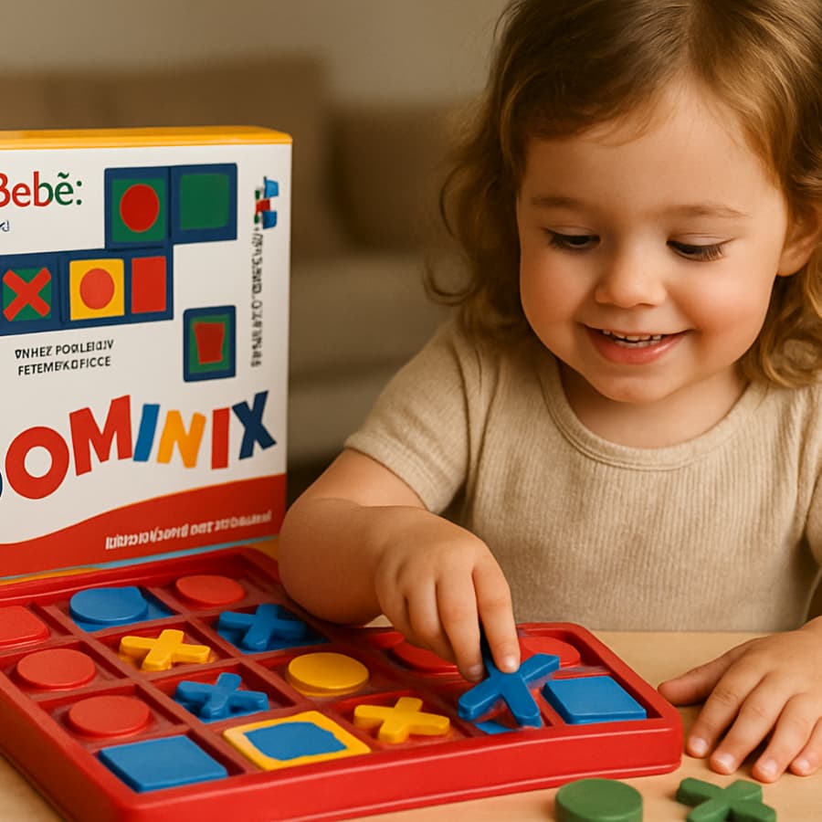BRINQUEDO PEDAGOGO DOMINIX DOMINO INFANTIL
