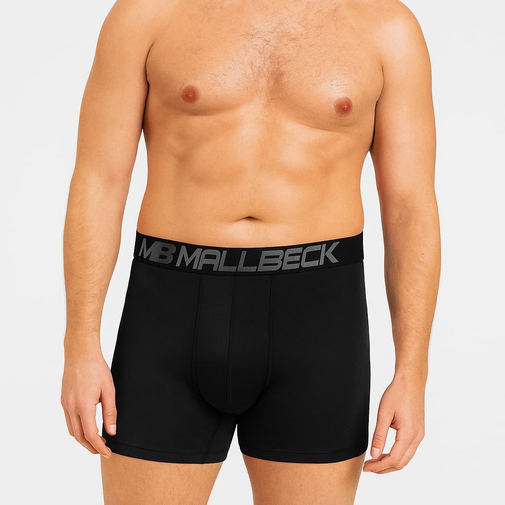 Kit 5 Cuecas Box Boxer Plus Size Mallbeck Microfibra Adulto