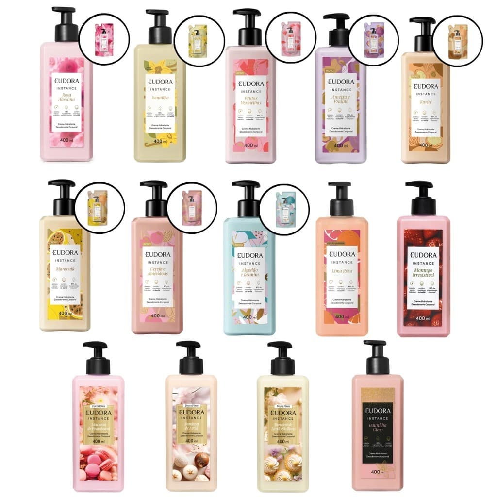 Eudora Instance - Creme Hidratante Corporal ou Refil Ou Creme Para Mãos - À Escolher.