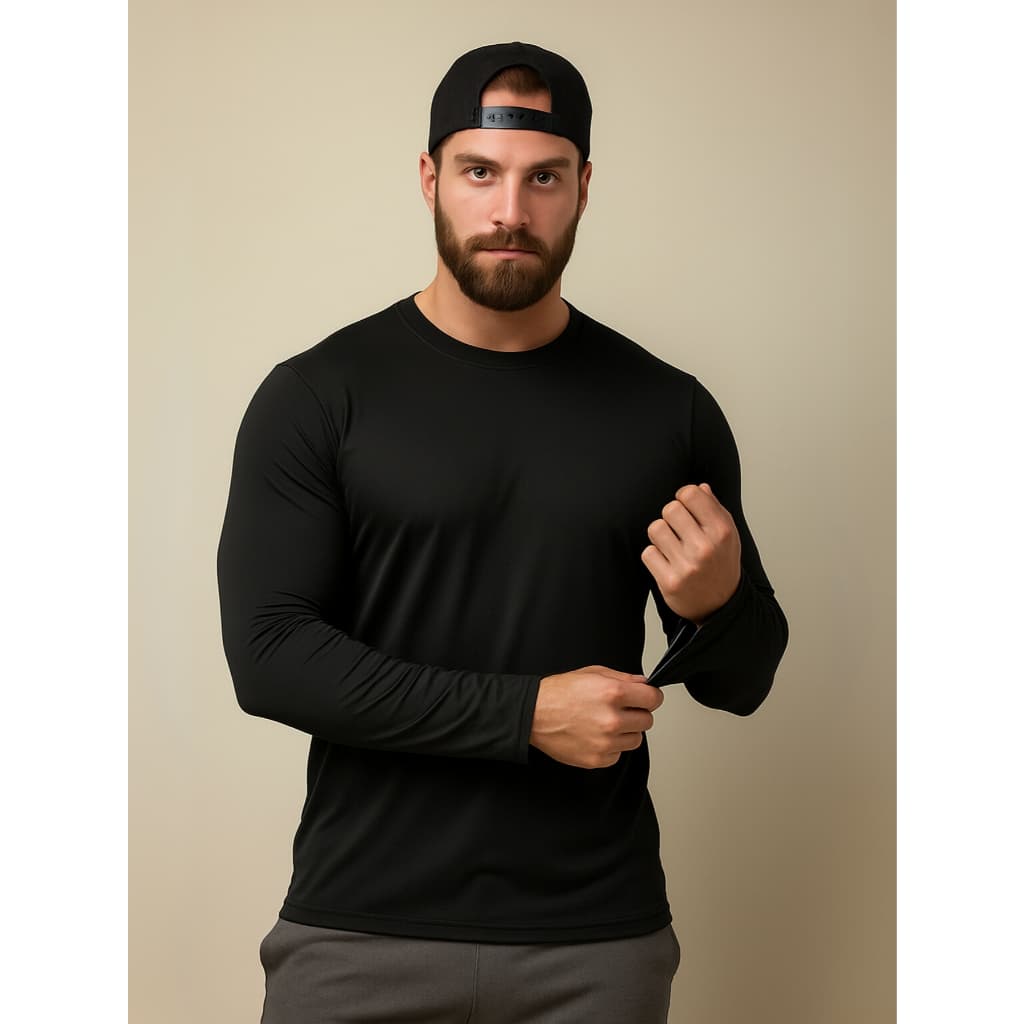 Camisa UV Masculina UV 50+ Segunda Pele Esportiva Dry Fit  Academia Térmica Premium