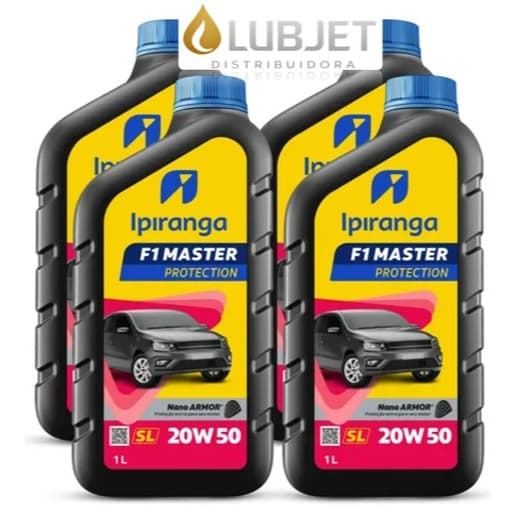 Kit 4 Litros Óleo Ipiranga 20W50 – Motores 8V até 1999