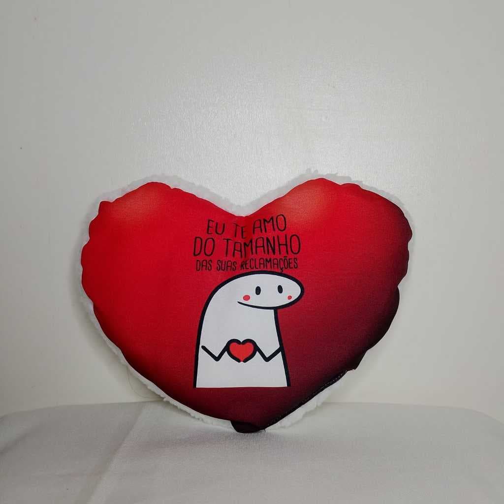 ALMOFADA DECORATIVA PERSONALIZADA CORAÇÃO