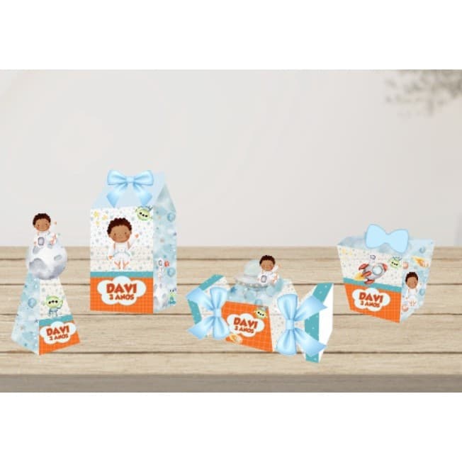Kit Pegue e Monte Personalizados Astronauta Menino – Personalizados Festa Infantil