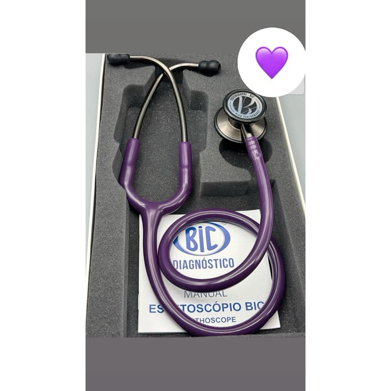 kit Estetoscópio Eternity Bic roxo malbec +aparelho de pressão PAMED roxo