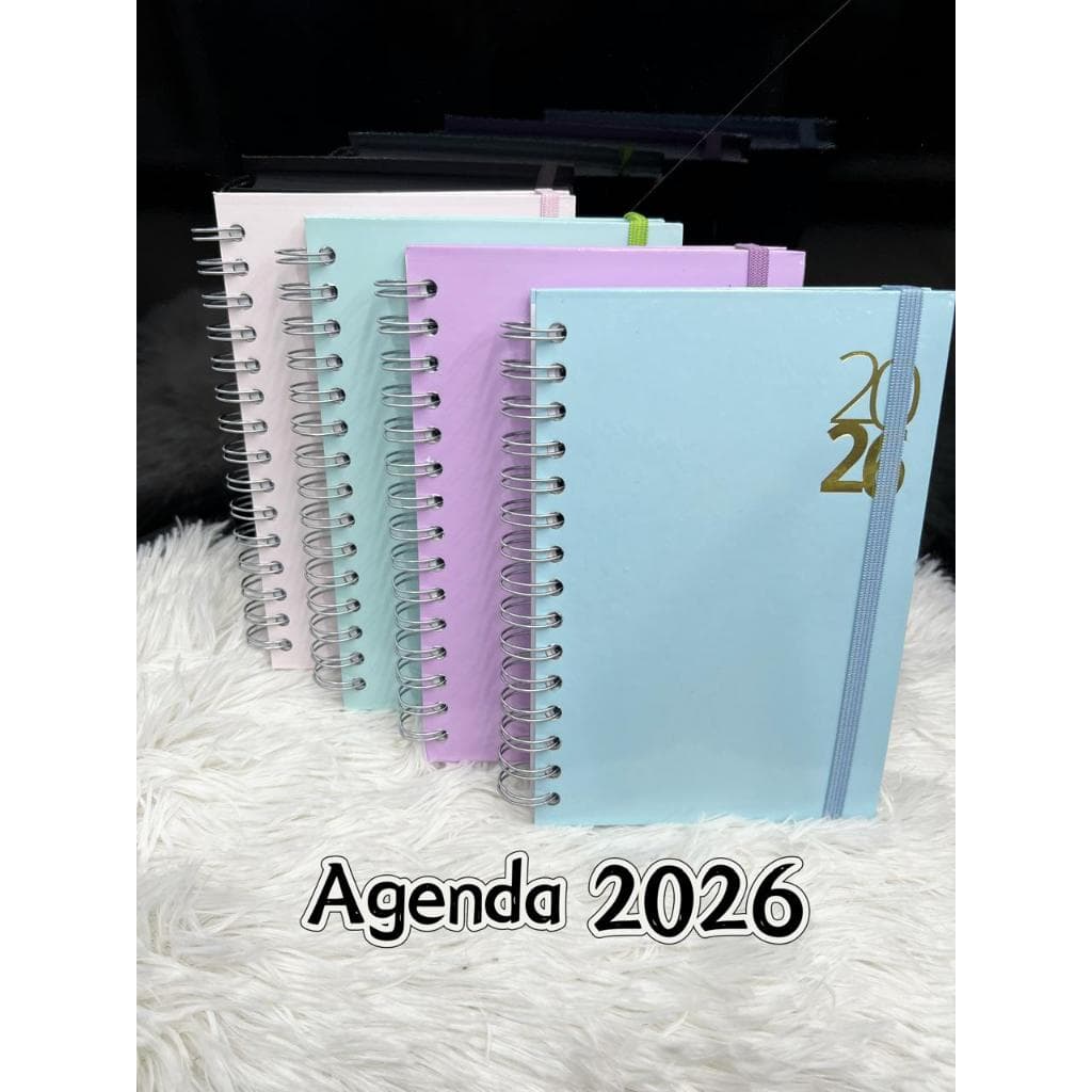Agenda Plus 2026 Personalizada Capa Dura Cor Pastel..s