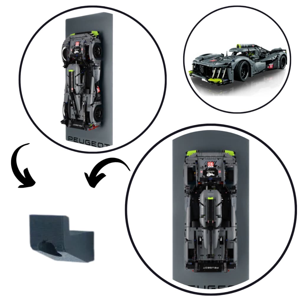 Suporte Para Lego PEUGEOT 9X8 24H Le Mans (42156)