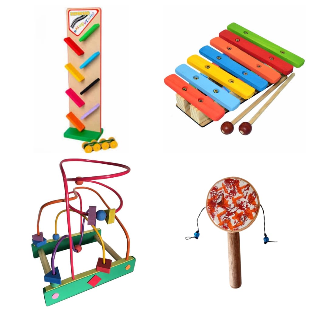 Kit De Brinquedos E Instrumentos Musicais Infantis Lindo
