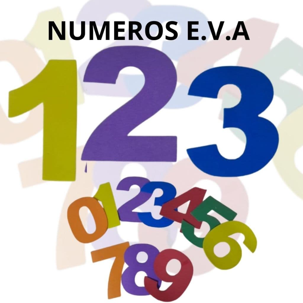NUMEROS E.V.A  DE 0 Á 9 13CM