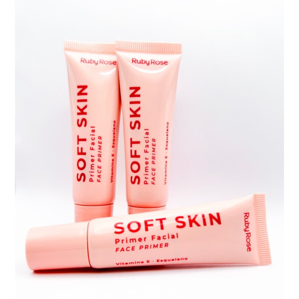 Primer Facial Soft Skin Ruby Rose - Primer Linha Rosa Ruby Rose