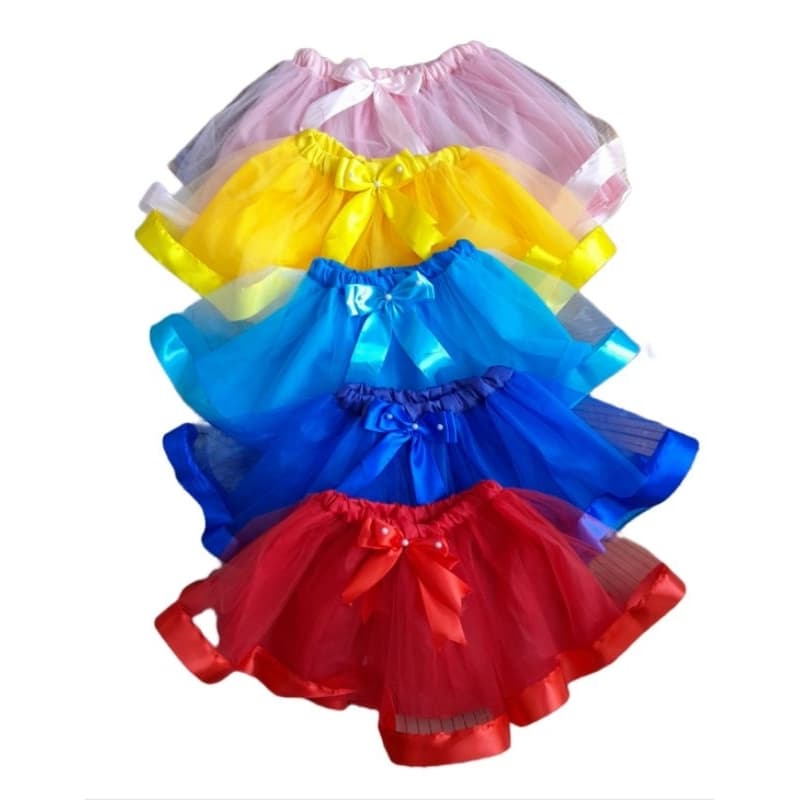 saia de tule infatil cores