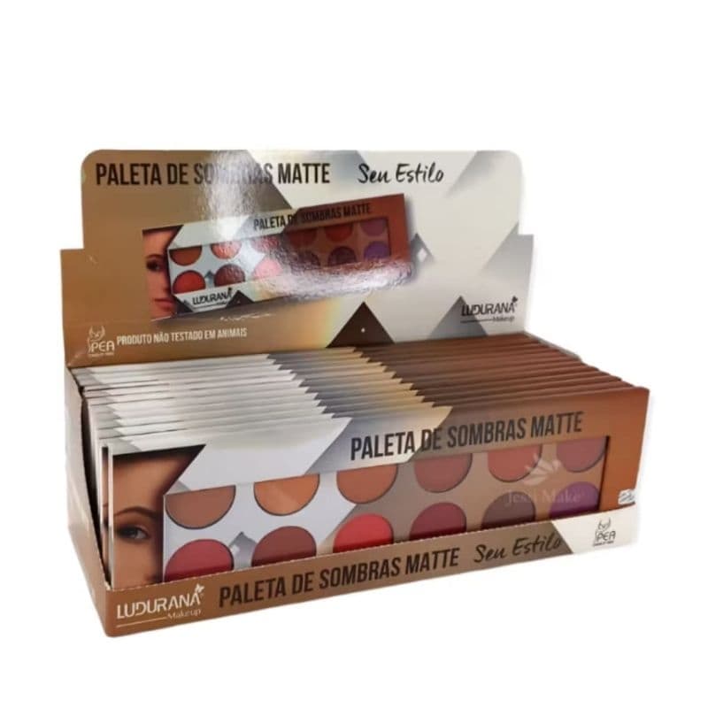 Paleta de sombras Seu Estilo Ludurana Box c/12 unidades